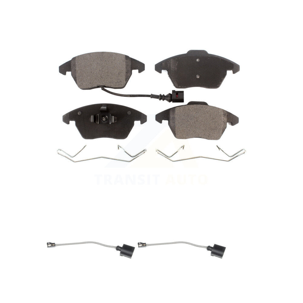 Ceramic Brake Pad And Extra Wear Sensor Front Kit For Audi A3 Quattro Volkswagen