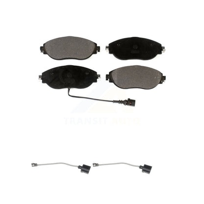 Ceramic Brake Pad Extra Wear Sensor Front Kit For Volkswagen Tiguan Jetta Audi R
