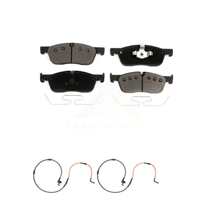 Ceramic Disc Brake Pads And Wear Sensors Front Kit For Jaguar XE