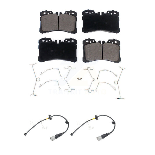 Ceramic Disc Brake Pads And Wear Sensors Front Kit For Lexus LS500 LS500h
