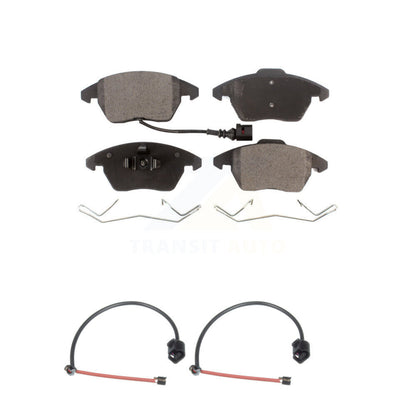 Ceramic Brake Pad Extra Wear Sensor Front Kit For 2012-2013 Audi TT Quattro 2.0L