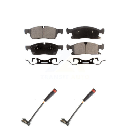 Ceramic Brake Pads & Wear Sensor Front Kit For Mercedes-Benz ML350 GLE350 GLE400