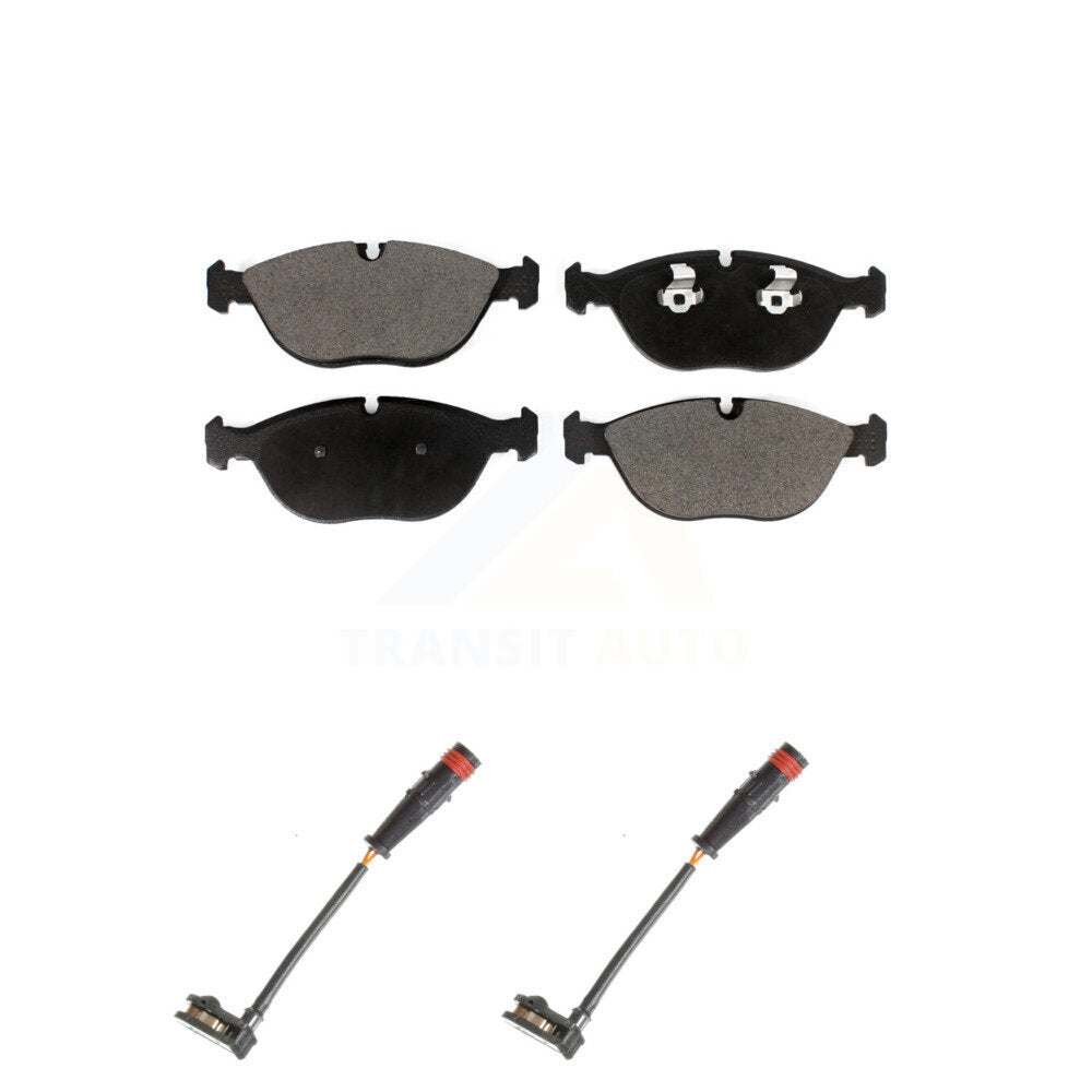 Ceramic Disc Brake Pads And Wear Sensors Front Kit For Mercedes-Benz S500 S430