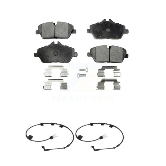 Ceramic Disc Brake Pads And Wear Sensors Front Kit For Mini Cooper
