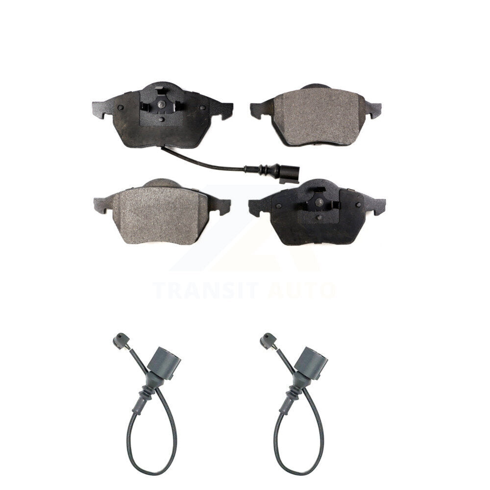 Ceramic Disc Brake Pads And Extra Wear Sensors Front Kit For Audi TT Quattro
