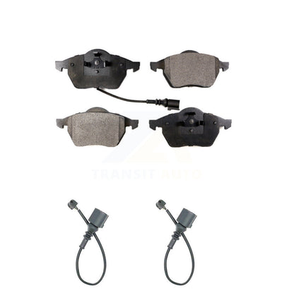 Ceramic Disc Brake Pads And Extra Wear Sensors Front Kit For Audi TT Quattro