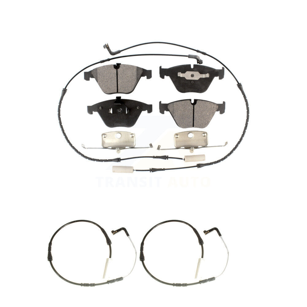 Ceramic Disc Brake Pad & Extra Wear Sensor Front Kit For BMW 335i 323i 328i 335d