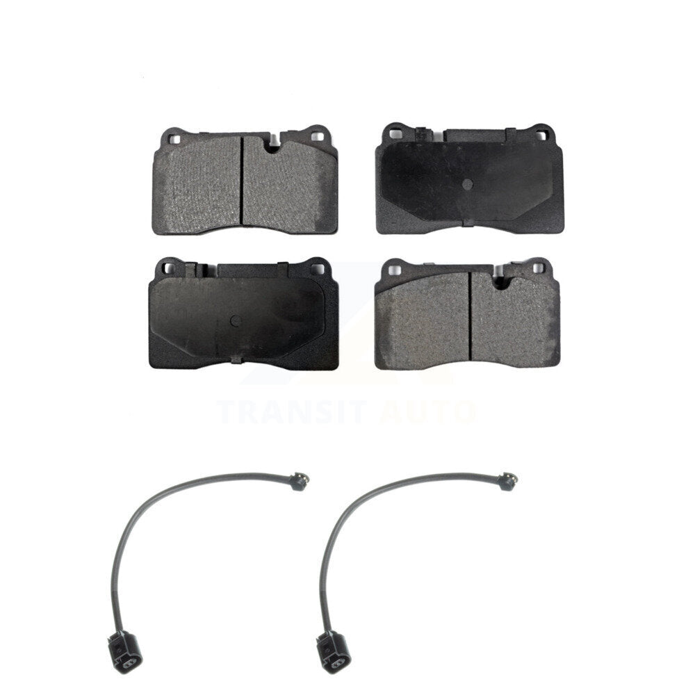 Ceramic Disc Brake Pads And Wear Sensors Front Kit For Volkswagen Touareg
