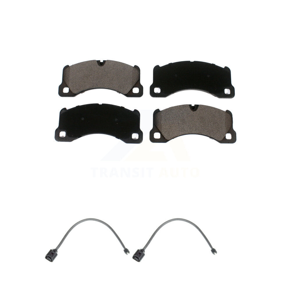 Ceramic Disc Brake Pads And Wear Sensors Front Kit For Volkswagen Touareg