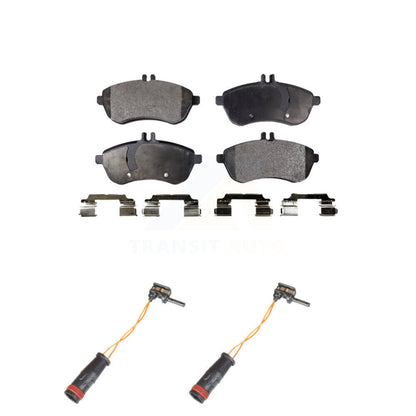 Ceramic Brake Pads Wear Sensor Front Kit For Mercedes-Benz C300 C250 C230 SLK250