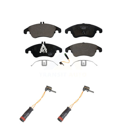 Ceramic Brake Pad & Extra Wear Sensor Front Kit For Mercedes-Benz C300 E350 C350