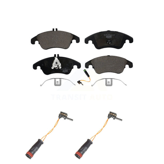 Ceramic Brake Pad & Extra Wear Sensor Front Kit For Mercedes-Benz C300 E350 C350