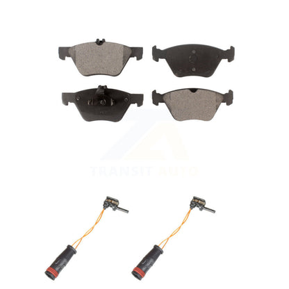 Ceramic Disc Brake Pads And Wear Sensors Front Kit For Mercedes-Benz E350 E300