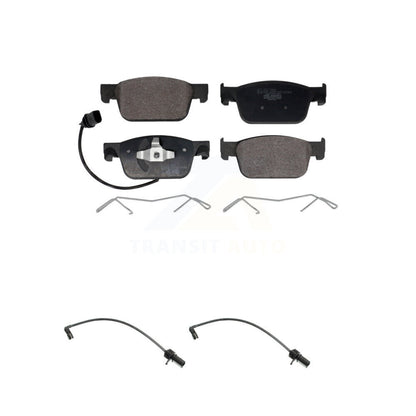 Ceramic Disc Brake Pads And Extra Wear Sensors Front Kit For Audi A4 Quattro