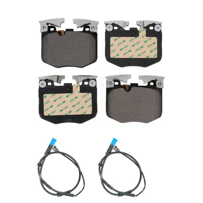 Ceramic Disc Brake Pads And Wear Sensors Front Kit For BMW X3 X4