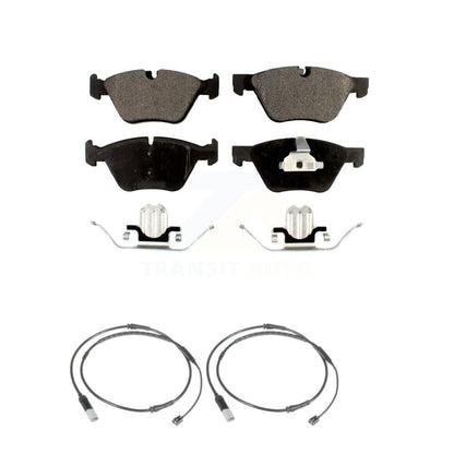 Ceramic Disc Brake Pads And Wear Sensors Front Kit For BMW 528i