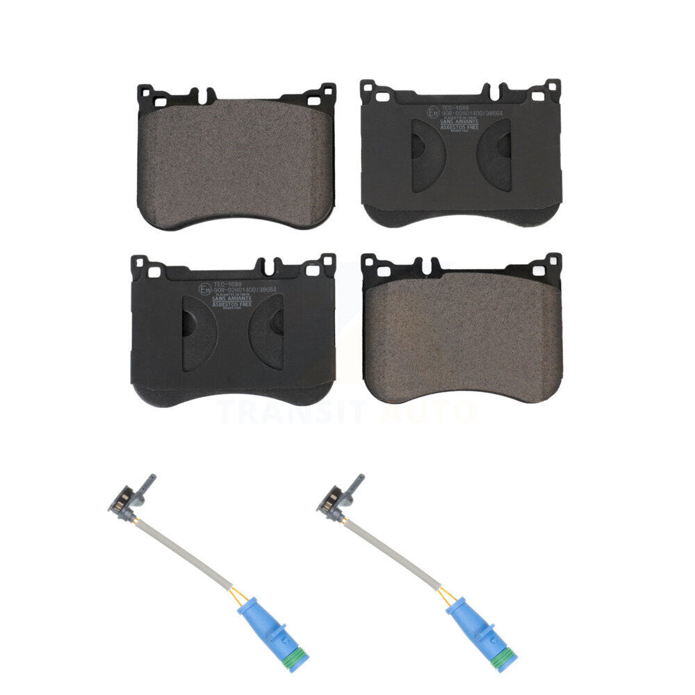 Ceramic Brake Pad Wear Sensor Front Kit For Mercedes-Benz S550 S560 E53 AMG S450