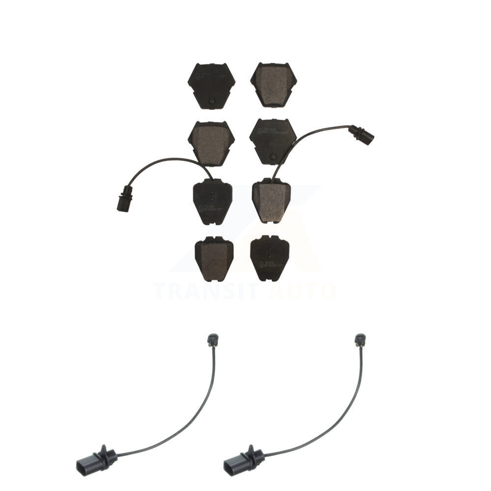 Ceramic Disc Brake Pads And Extra Wear Sensors Front Kit For Volkswagen Passat