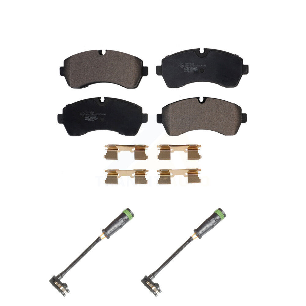 Ceramic Brake Pad And Wear Sensor Front Kit For Mercedes-Benz Sprinter 3500 2500