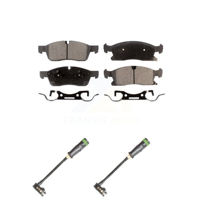 Ceramic Brake Pads & Wear Sensor Front Kit For Mercedes-Benz GLE400 GL350 GLS450