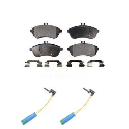 Ceramic Disc Brake Pads & Wear Sensor Front Kit For 2012 Mercedes-Benz C250 1.8L
