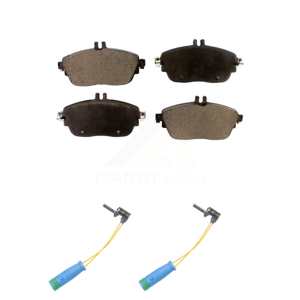 Ceramic Brake Pad & Wear Sensor Front Kit For Mercedes-Benz GLA250 CLA250 B250 B