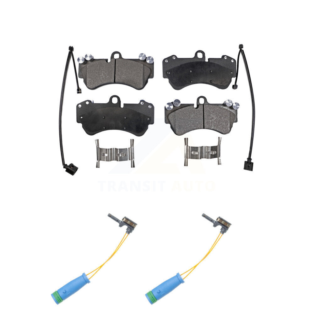Ceramic Brake Pad And Wear Sensor Front Kit For 2017-2018 Mercedes-Benz G550 4x4