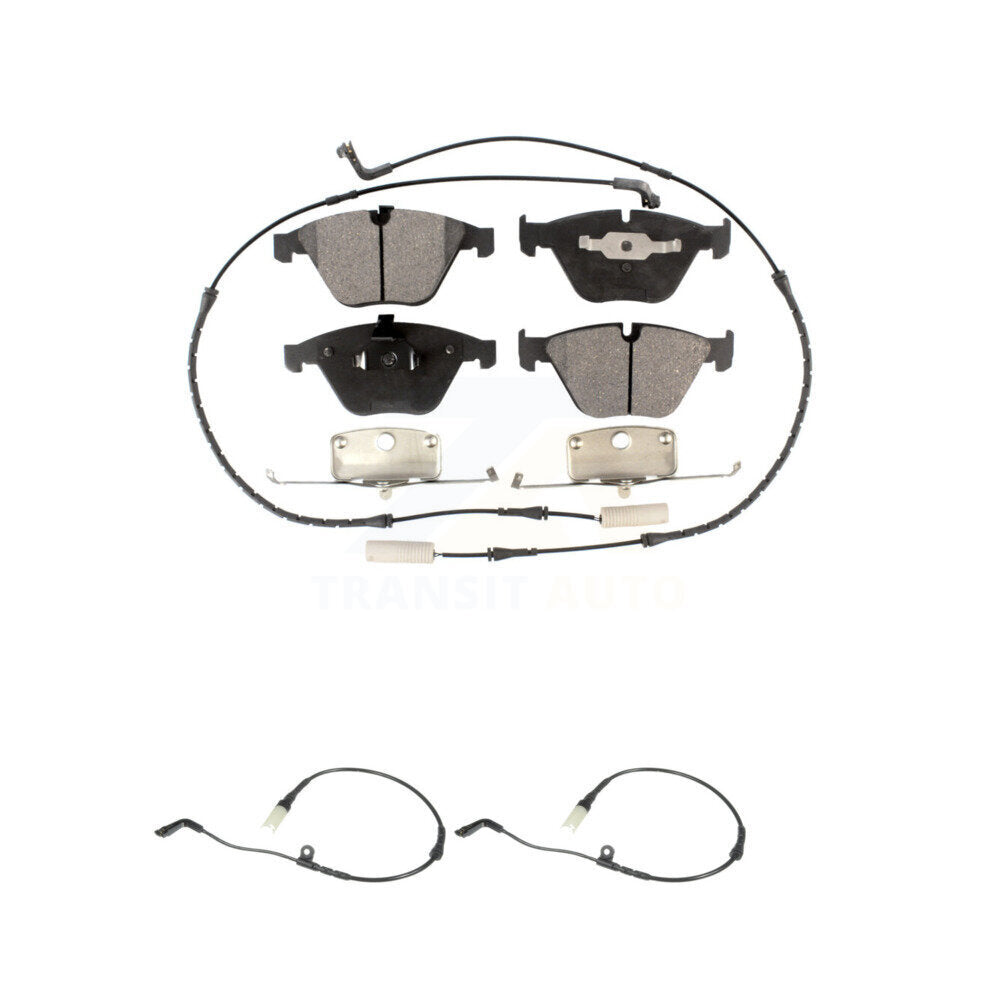 Ceramic Brake Pad Extra Wear Sensor Front Kit For BMW 530i 528i xDrive 525i 535i