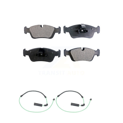 Ceramic Disc Brake Pads And Wear Sensors Front Kit For 2001-2005 BMW 325xi 2.5L