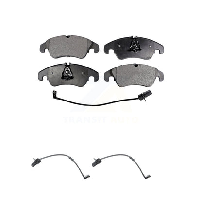 Ceramic Disc Brake Pads And Extra Wear Sensors Front Kit For Audi A7 Quattro A6