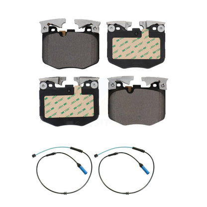 Ceramic Brake Pads Wear Sensor Front Kit For BMW 530i xDrive 540i 530e 640i Gran