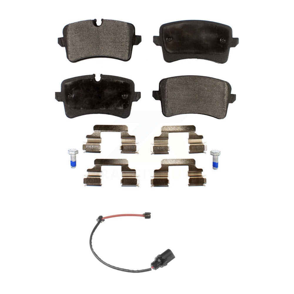 Ceramic Disc Brake Pads And Wear Sensors Rear Kit For Porsche Macan Audi A6