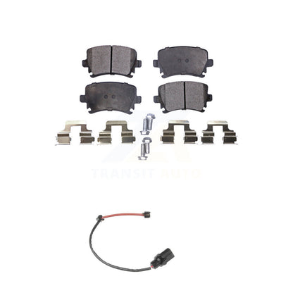 Ceramic Disc Brake Pads And Wear Sensors Rear Kit For 2011 Audi A6