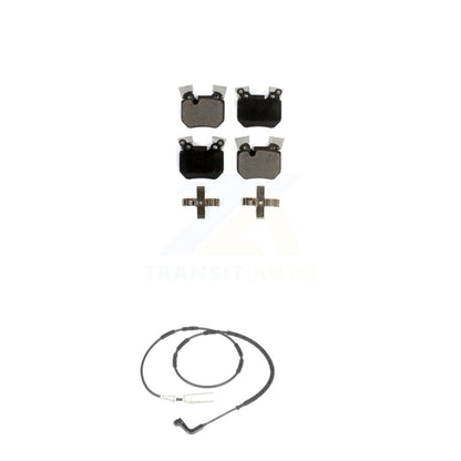 Ceramic Disc Brake Pads And Wear Sensors Rear Kit For BMW 135i 135is 3.0L