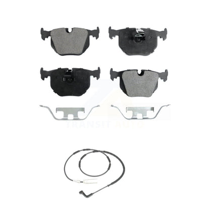 Ceramic Disc Brake Pads And Wear Sensors Rear Kit For 2005 BMW 330xi 3.0L