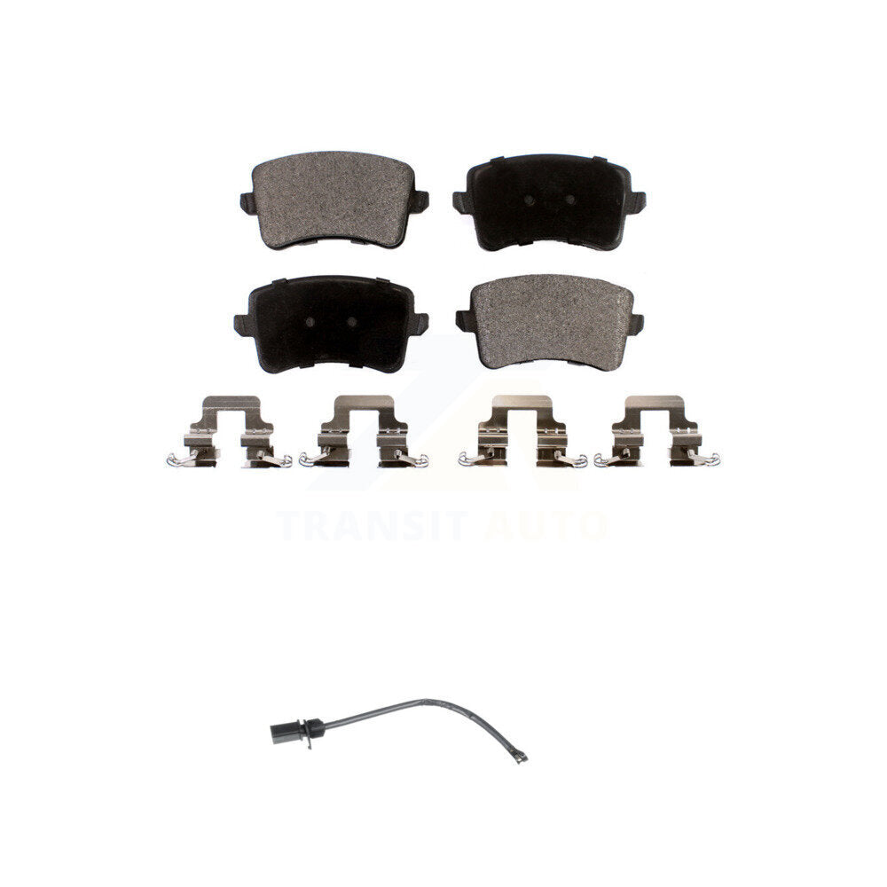 Ceramic Disc Brake Pads And Wear Sensors Rear Kit For 2015 Audi Q5