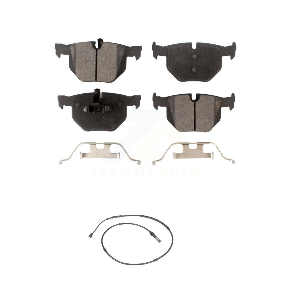 Ceramic Disc Brake Pads And Wear Sensors Rear Kit For BMW 335i xDrive