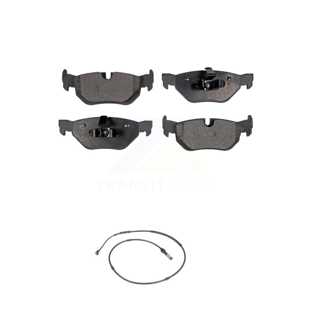 Ceramic Disc Brake Pads And Wear Sensors Rear Kit For 2013 BMW 328i xDrive 3.0L