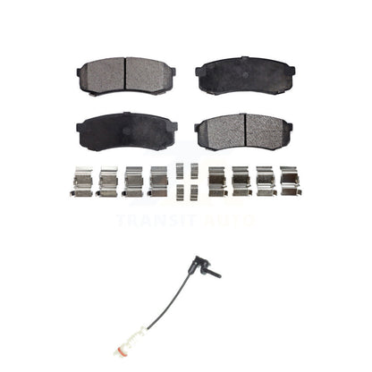 Ceramic Disc Brake Pads Wear Sensor Rear Kit For 2000 Mercedes-Benz C43 AMG 4.3L
