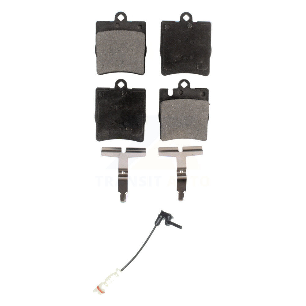 Ceramic Disc Brake Pad & Wear Sensor Rear Kit For Mercedes-Benz E320 CLK320 E430