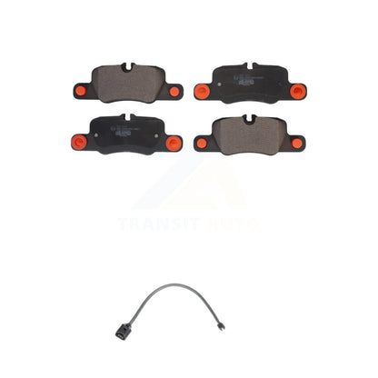 Ceramic Brake Pad & Wear Sensor Rear Kit For 12-16 Porsche Panamera with Harness