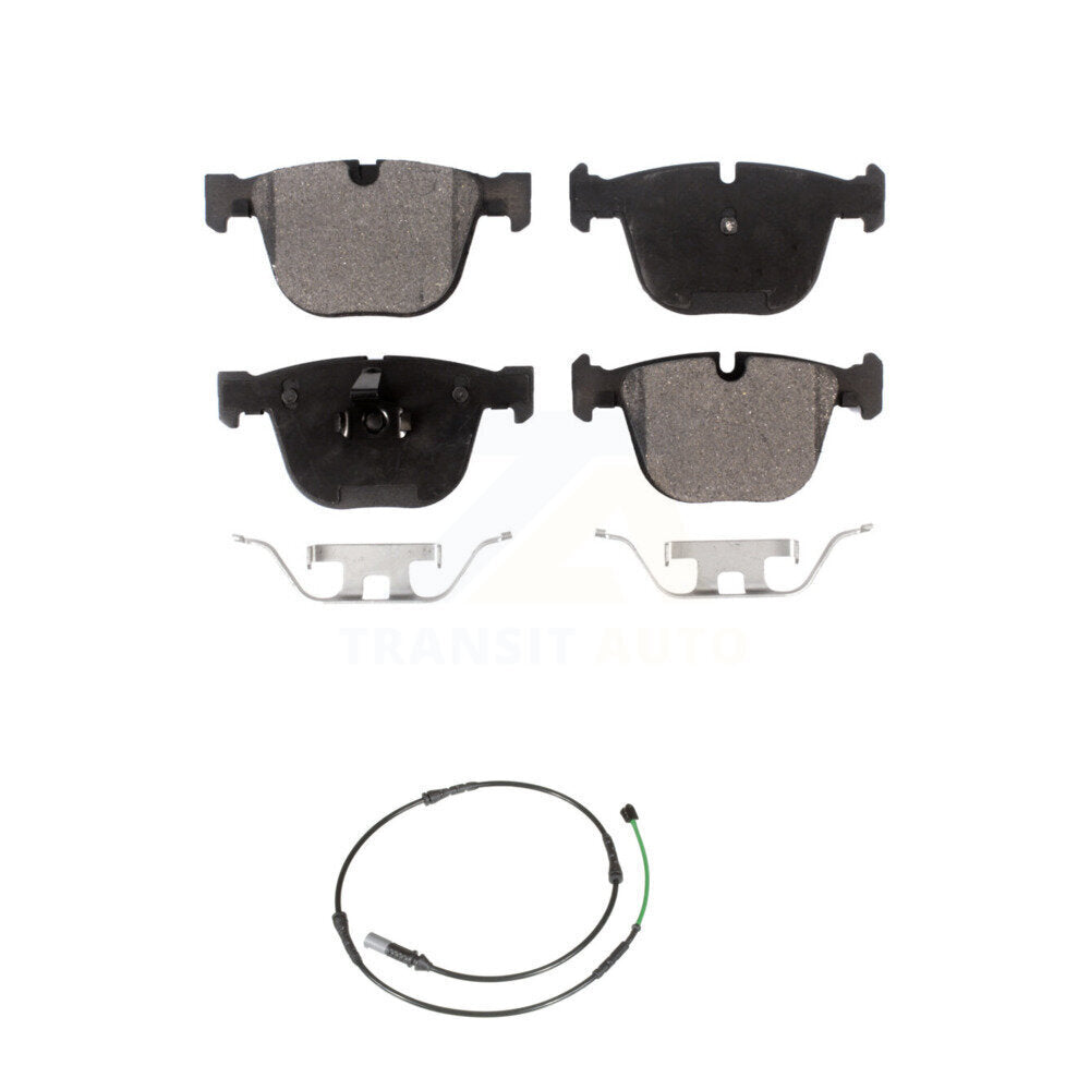 Ceramic Disc Brake Pads And Wear Sensors Rear Kit For BMW 535i GT xDrive 550i