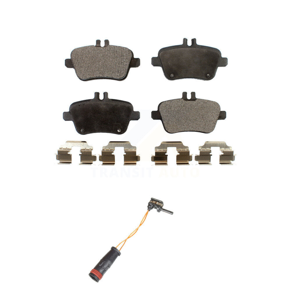 Ceramic Disc Brake Pads And Wear Sensors Rear Kit For Mercedes-Benz SLK350
