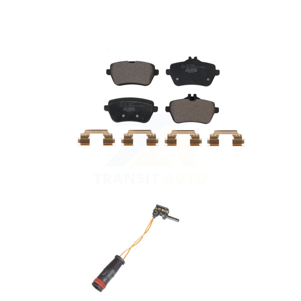 Ceramic Brake Pads & Wear Sensor Rear Kit For Mercedes-Benz S550 S560 SL450 S450