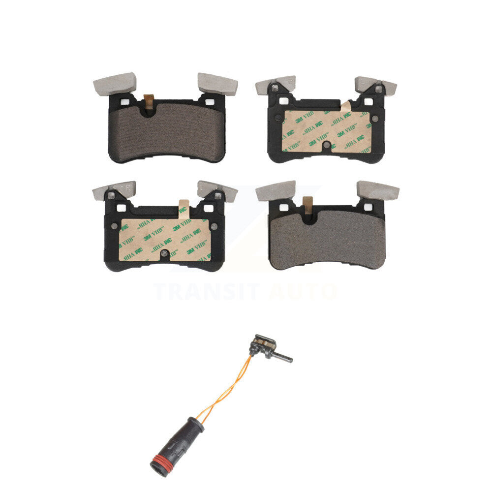 Ceramic Brake Pad And Wear Sensor Rear Kit For 2016-2017 Mercedes-Benz C63 AMG S