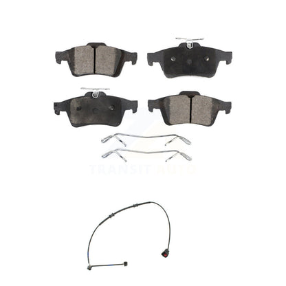 Ceramic Disc Brake Pads And Wear Sensors Rear Kit For Jaguar XK XKR