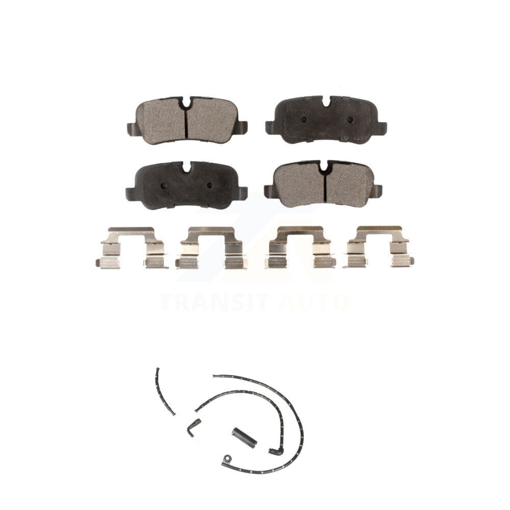 Ceramic Disc Brake Pads And Wear Sensors Rear Kit For Land Rover Range