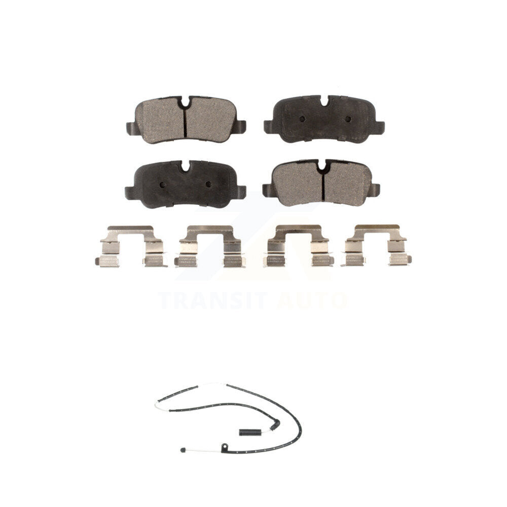 Ceramic Disc Brake Pads And Wear Sensors Rear Kit For Land Rover Range