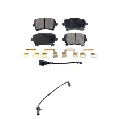 Ceramic Brake Pads Extra Wear Sensor Rear Kit For 2010 Audi A8 Quattro 6.0L/4.2L