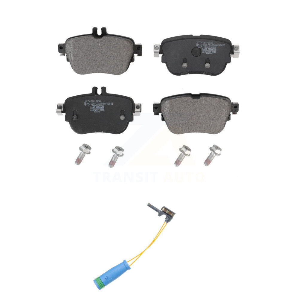 Ceramic Disc Brake Pads And Wear Sensors Rear Kit For Mercedes-Benz E300